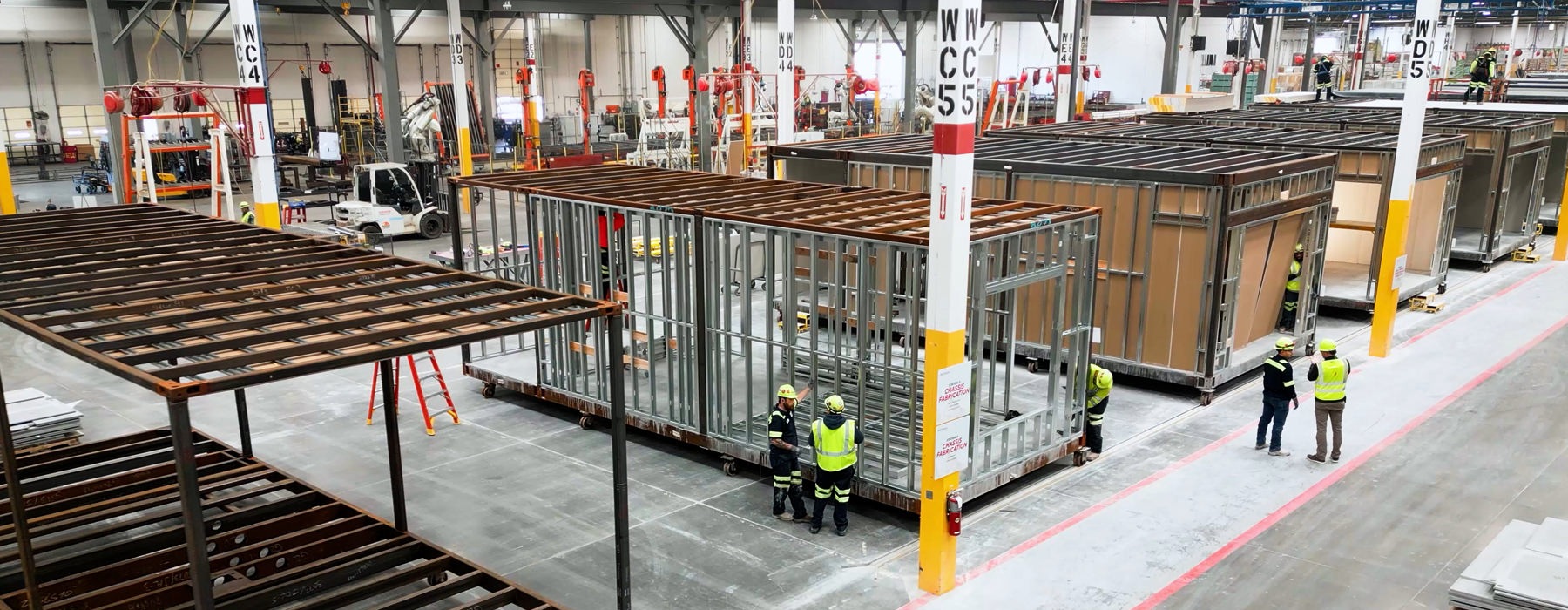 People in a warehouse working